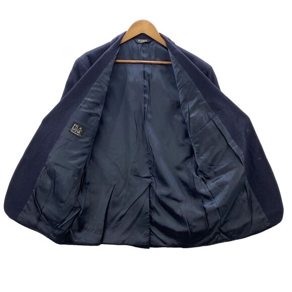 Jos A Bank 100% Camel Hair Blazer Men's 43R Blue Preppy American Academia Jacket - Picture 6 of 15